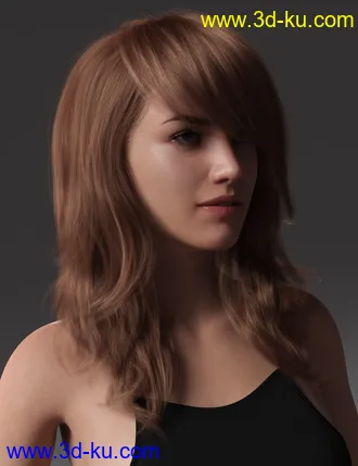 3D打印模型2021-17 Hair for Genesis 8 and 8.1 Females的图片