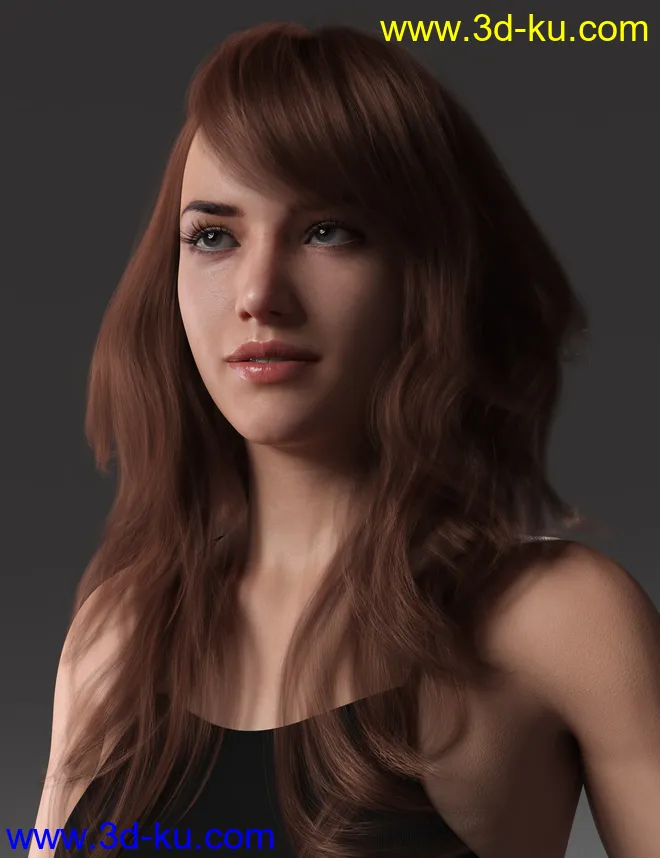 2021-17 Hair for Genesis 8 and 8.1 Females模型的图片8