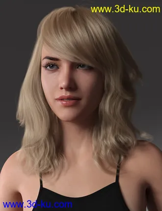 3D打印模型2021-17 Hair for Genesis 8 and 8.1 Females的图片