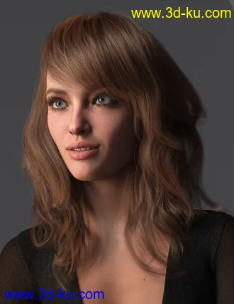 3D打印模型2021-17 Hair for Genesis 8 and 8.1 Females的图片
