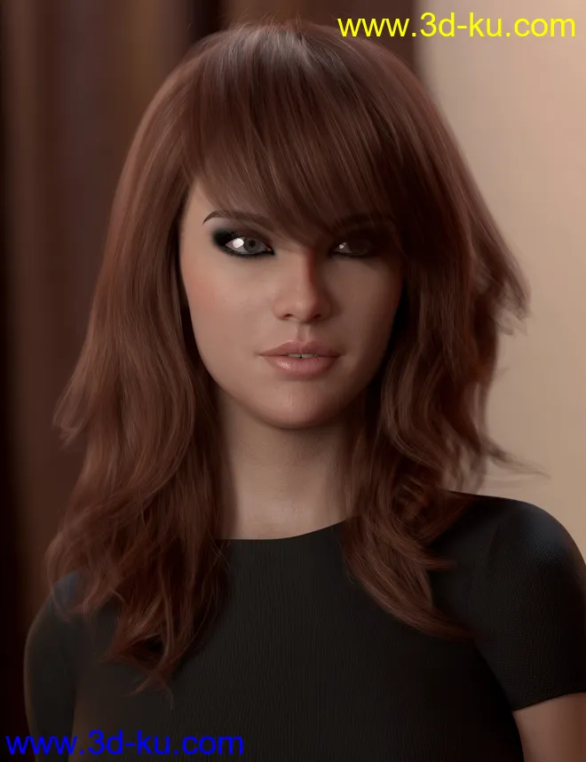 2021-17 Hair for Genesis 8 and 8.1 Females模型的图片12