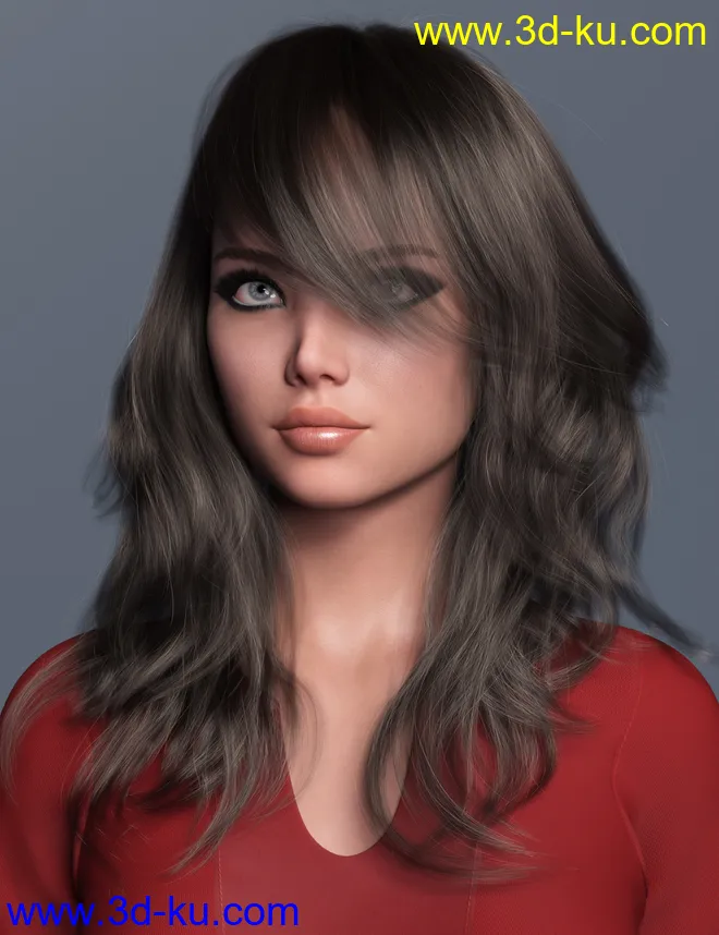 2021-17 Hair for Genesis 8 and 8.1 Females模型的图片15