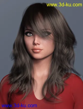 3D打印模型2021-17 Hair for Genesis 8 and 8.1 Females的图片
