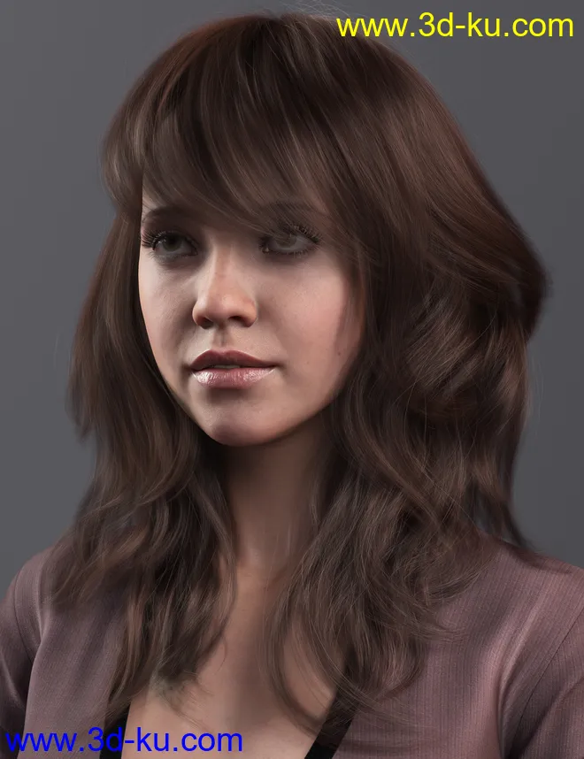 2021-17 Hair for Genesis 8 and 8.1 Females模型的图片16