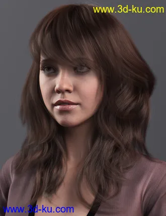 3D打印模型2021-17 Hair for Genesis 8 and 8.1 Females的图片