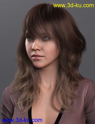 3D打印模型2021-17 Hair for Genesis 8 and 8.1 Females的图片