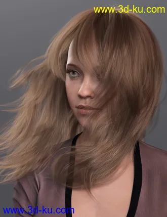 3D打印模型2021-17 Hair for Genesis 8 and 8.1 Females的图片