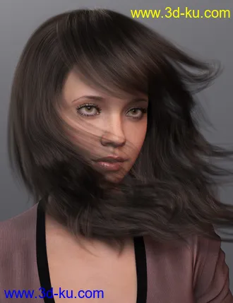 3D打印模型2021-17 Hair for Genesis 8 and 8.1 Females的图片