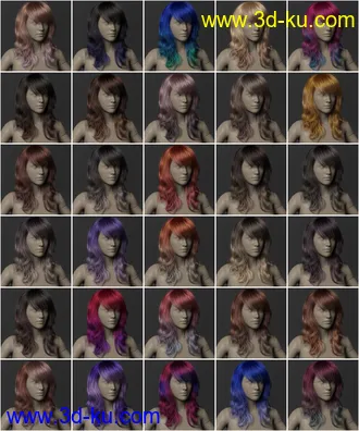 3D打印模型2021-17 Hair Texture Expansion的图片