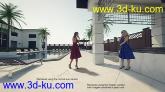 3D打印模型30 HDRIs - Luxury Pool Mansion Day的图片