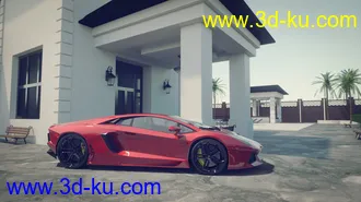 3D打印模型30 HDRIs - Luxury Pool Mansion Day的图片