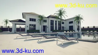 3D打印模型30 HDRIs - Luxury Pool Mansion Day的图片