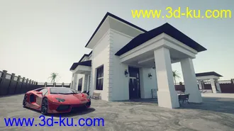 3D打印模型30 HDRIs - Luxury Pool Mansion Day的图片