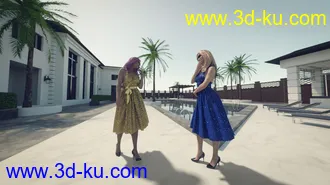 3D打印模型30 HDRIs - Luxury Pool Mansion Day的图片