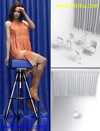 3D打印模型5 Stylistic Backdrops的图片
