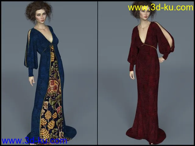7th Ave dForce - Abigails Dress for G8F模型的图片1