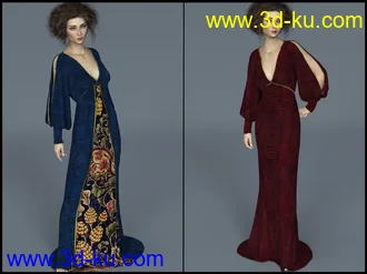 3D打印模型7th Ave dForce - Abigails Dress for G8F的图片