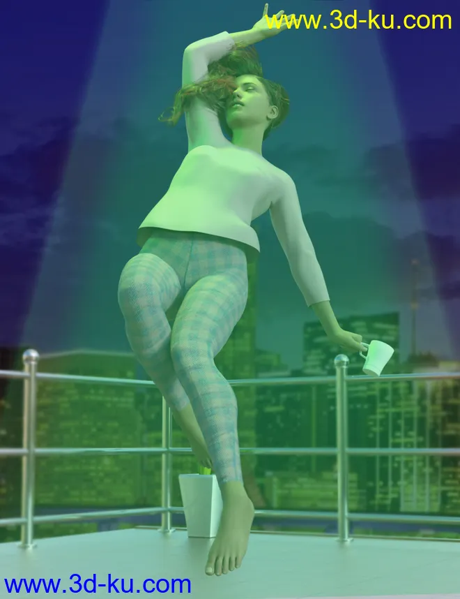 Abducted Poses for Genesis 8 Female And Male模型的图片2