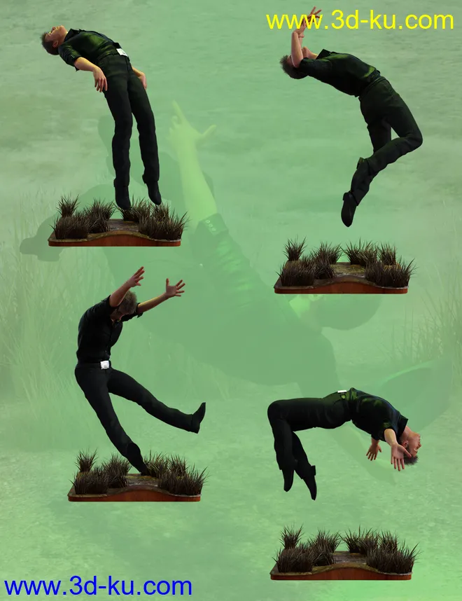 Abducted Poses for Genesis 8 Female And Male模型的图片3