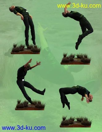 3D打印模型Abducted Poses for Genesis 8 Female And Male的图片