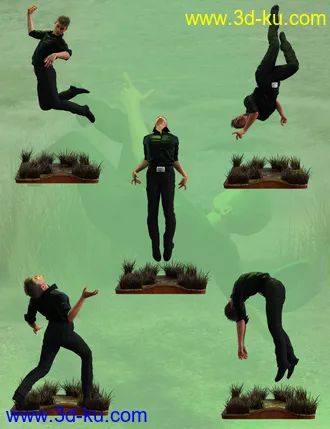 3D打印模型Abducted Poses for Genesis 8 Female And Male的图片