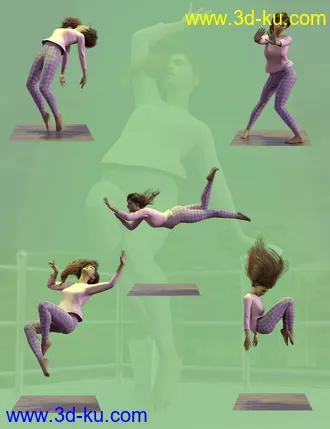 3D打印模型Abducted Poses for Genesis 8 Female And Male的图片