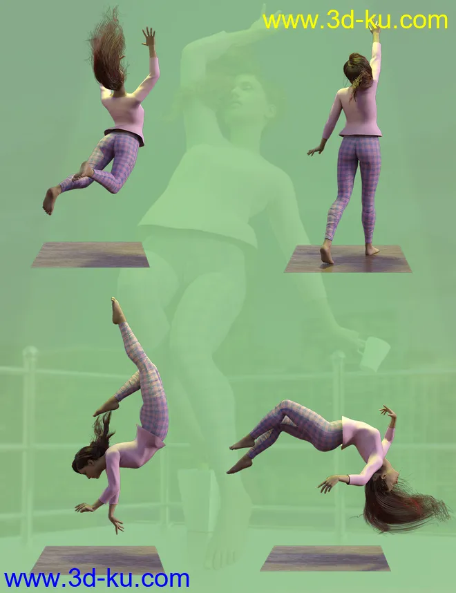 Abducted Poses for Genesis 8 Female And Male模型的图片6