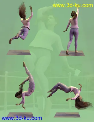 3D打印模型Abducted Poses for Genesis 8 Female And Male的图片