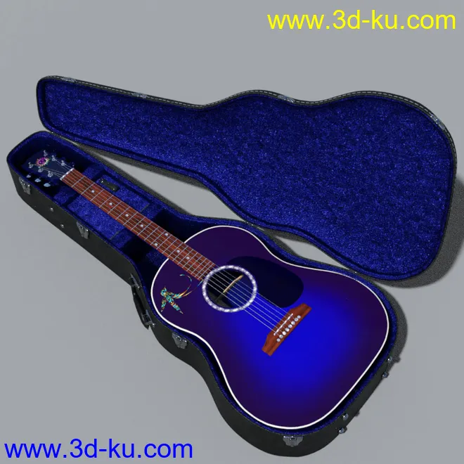 Acoustic Guitar and Poses for Genesis 8模型的图片9