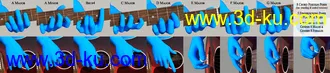 3D打印模型Acoustic Guitar and Poses for Genesis 8的图片