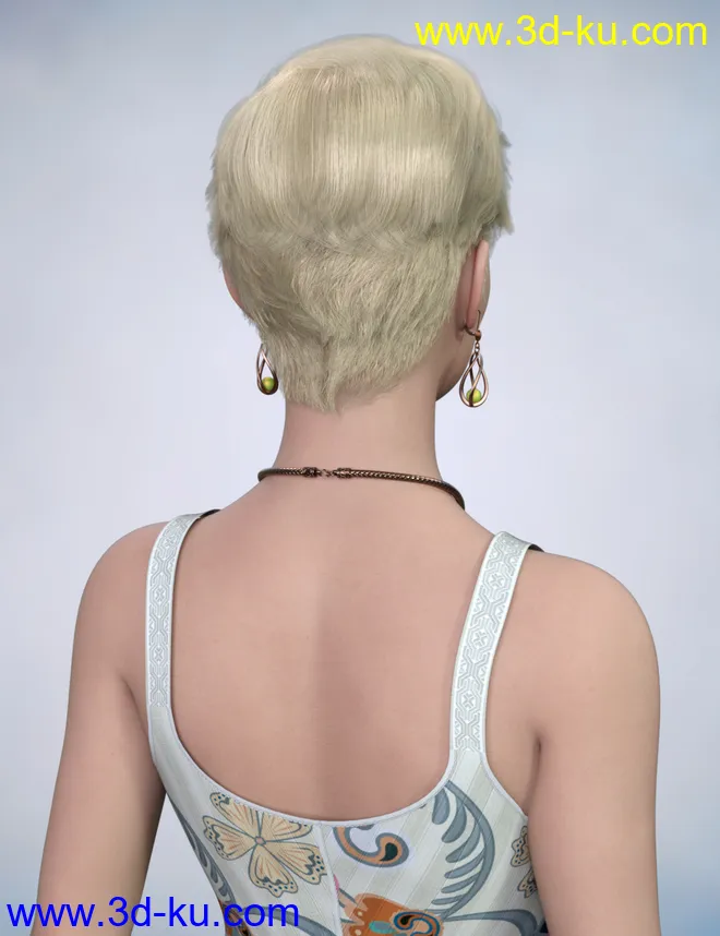 Adalia Hair for Genesis 8 Females模型的图片9