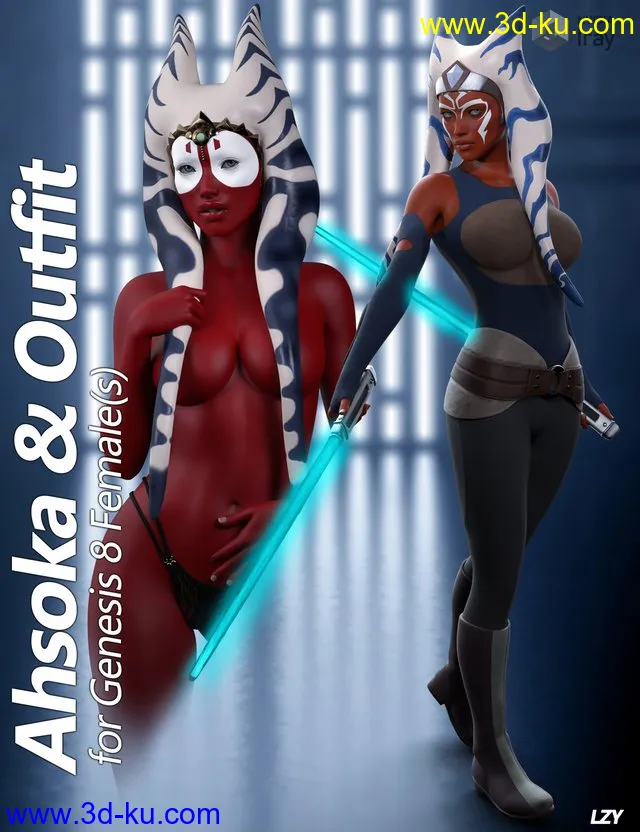 Ahsoka For Genesis 8 Female模型的图片1