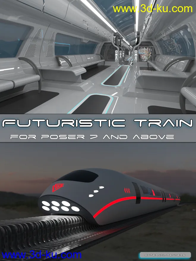 AJ Futuristic Train模型的图片1