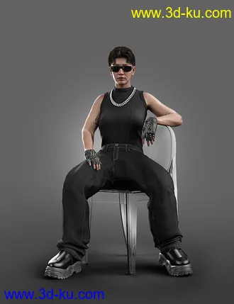 3D打印模型AJC 2020's Modern Realness Outfit for Genesis 8 and 8.1 Females的图片