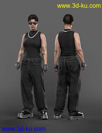3D打印模型AJC 2020's Modern Realness Outfit for Genesis 8 and 8.1 Females的图片