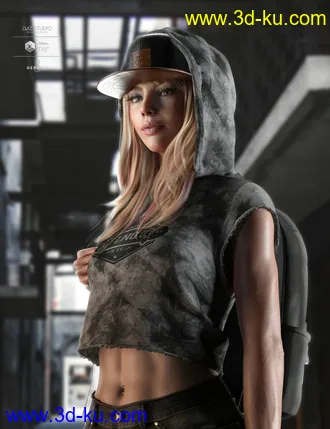 3D打印模型AJC Pro Skate Top for Genesis 8 and 8.1 Females的图片