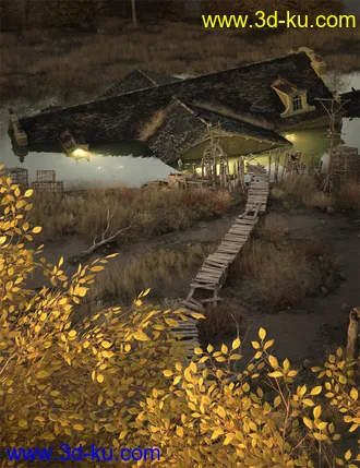 3D打印模型Albert Mansion Sunken Add-on的图片