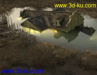 3D打印模型Albert Mansion Sunken Add-on的图片