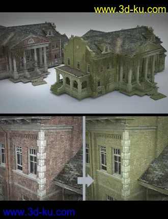 3D打印模型Albert Mansion Sunken Add-on的图片
