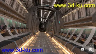3D打印模型Alien Ship Hallway的图片