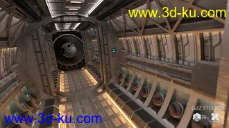 3D打印模型Alien Ship Hallway的图片