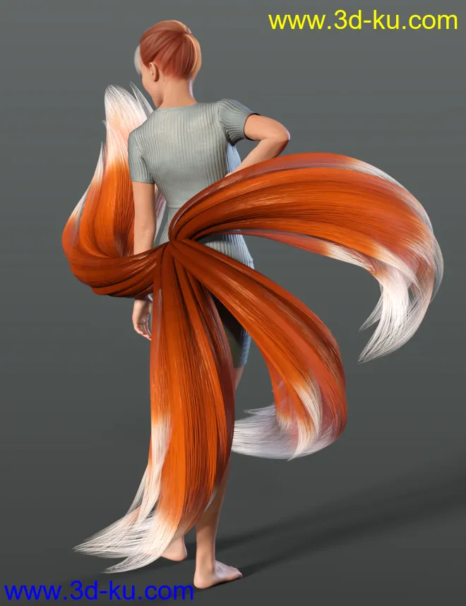 All the Tails Poses for Kota 8.1 and Kiko 8.1 Tails模型的图片16