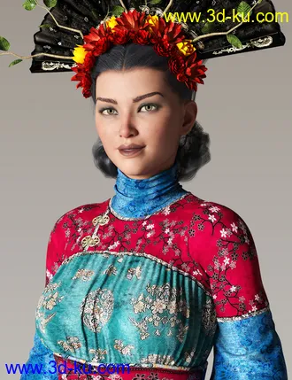 3D打印模型Amatera Cyborg HD for Genesis 8.1 Female的图片