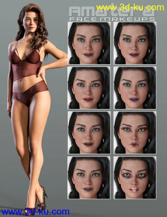 Amatera Cyborg HD for Genesis 8.1 Female模型的图片11