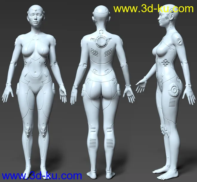 Amatera Cyborg HD for Genesis 8.1 Female模型的图片13