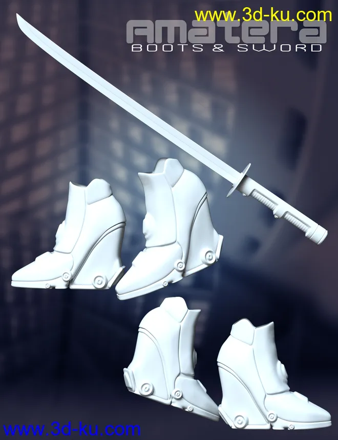 Amatera Cyborg HD for Genesis 8.1 Female模型的图片14
