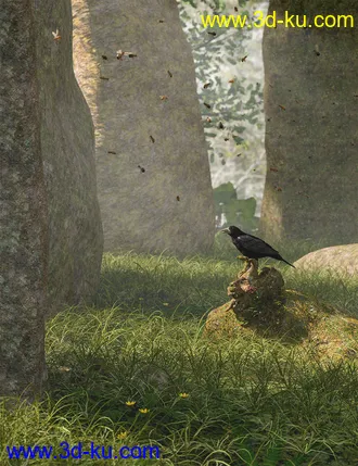3D打印模型Ancient Stones - Rock'n'Roll and Moss Shaders的图片