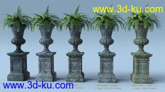 3D打印模型Ancient Stones - Rock'n'Roll and Moss Shaders的图片