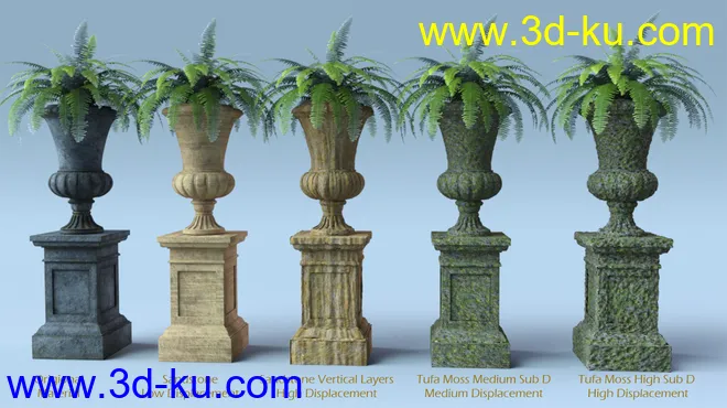 Ancient Stones - Rock'n'Roll and Moss Shaders模型的图片6