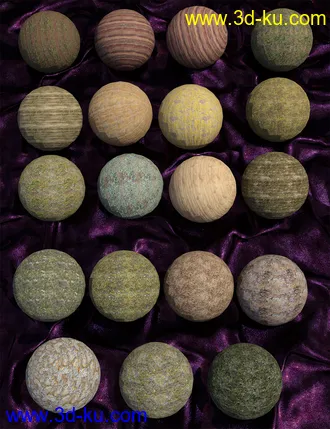 3D打印模型Ancient Stones - Rock'n'Roll and Moss Shaders的图片
